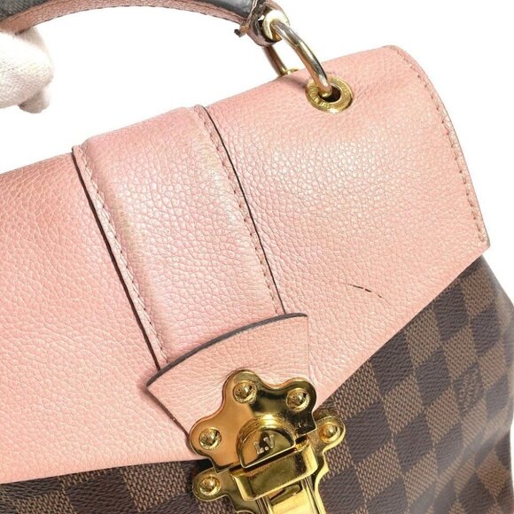 LOUIS VUITTON N42262 Damier Crampton Bag Hand Bag Backpack Canvas pink/Brown main image 12